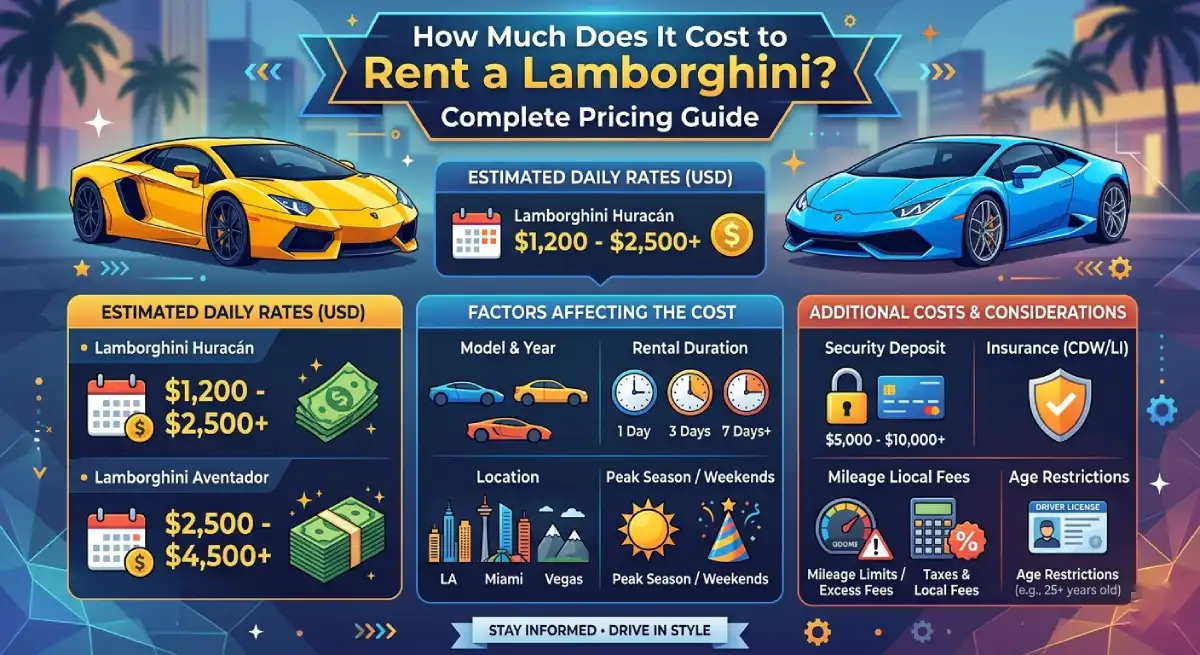 Luxury SUV driving through Dubai skyline