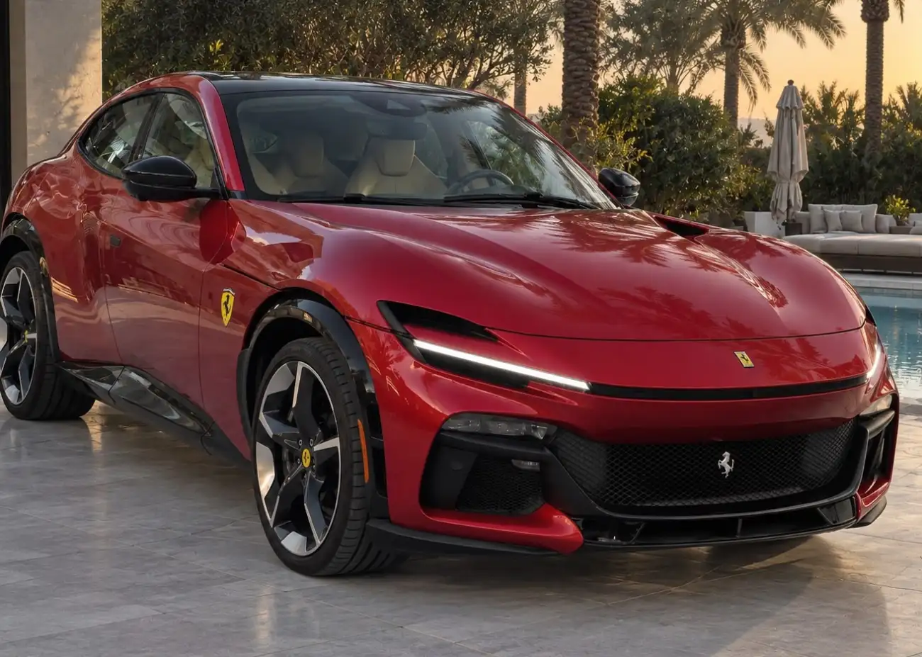 Rent a Ferrari Purosangue in Dubai  2025 sports car hire